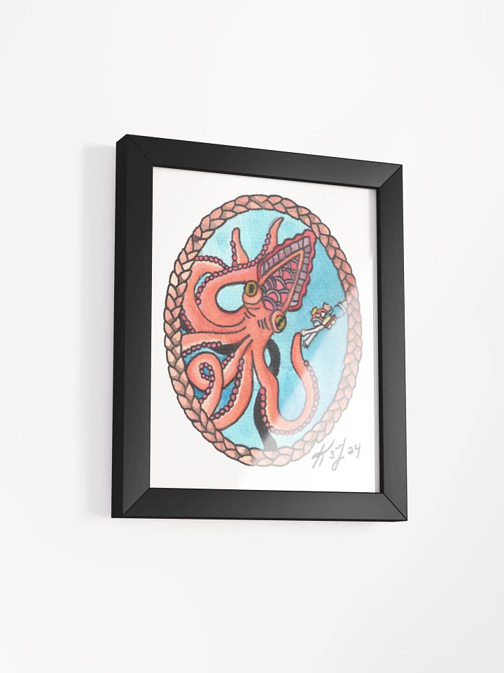 Kel and Kraken Framed Print product image (20)