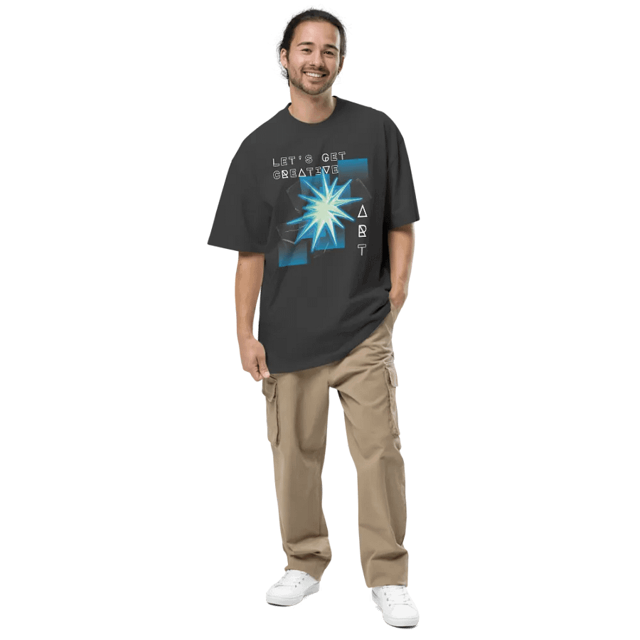 Let's get creative oversize fit t-shirt product image (6)