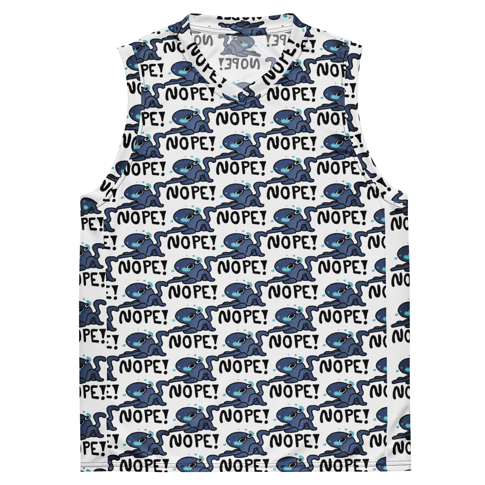 NopeTopus Emote Basketball Jersey product image (2)