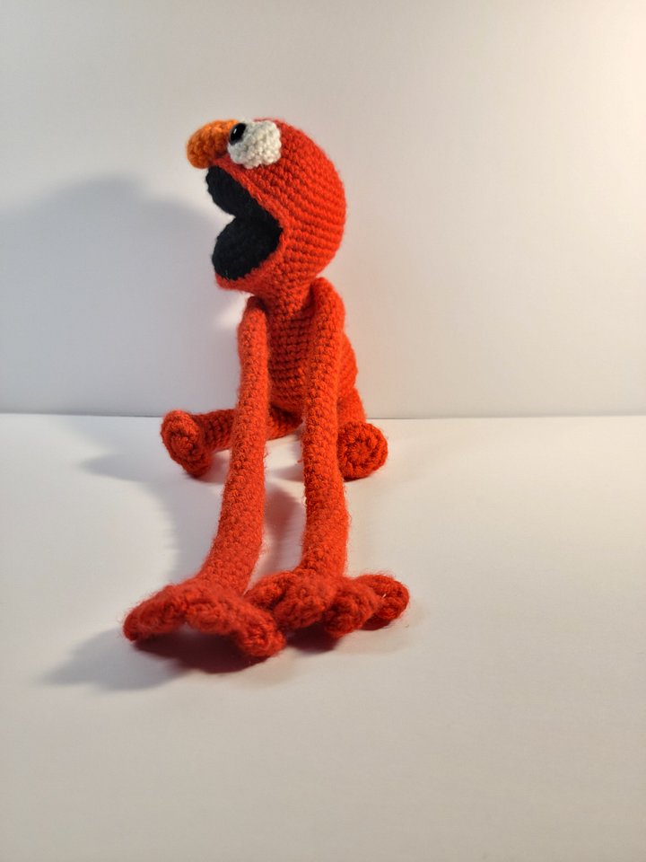 Handmade Amigurumi Red Monster Stuffed Animal product image (2)