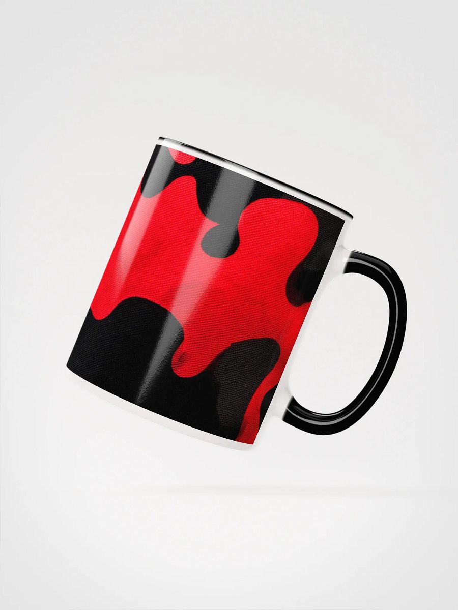Ceramic Mug with Color inside black and red camo product image (6)
