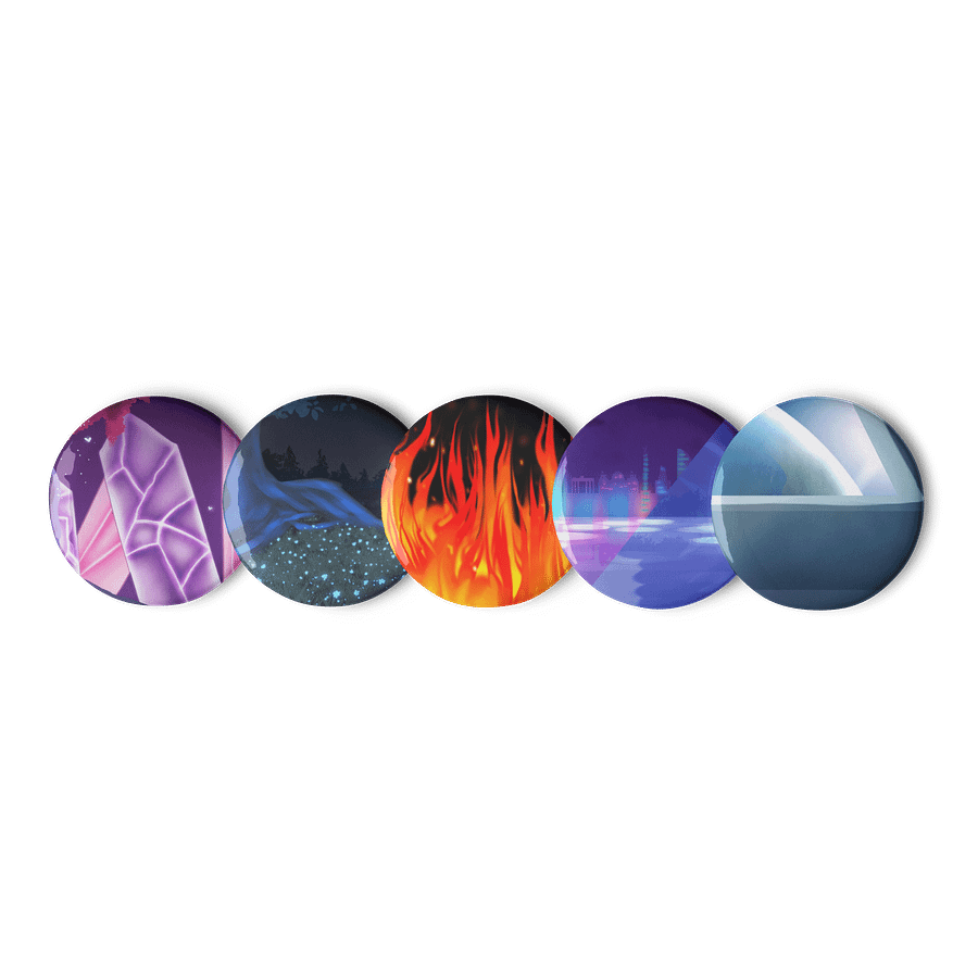 Art Fight 2025 Background Pin Button Set product image (1)