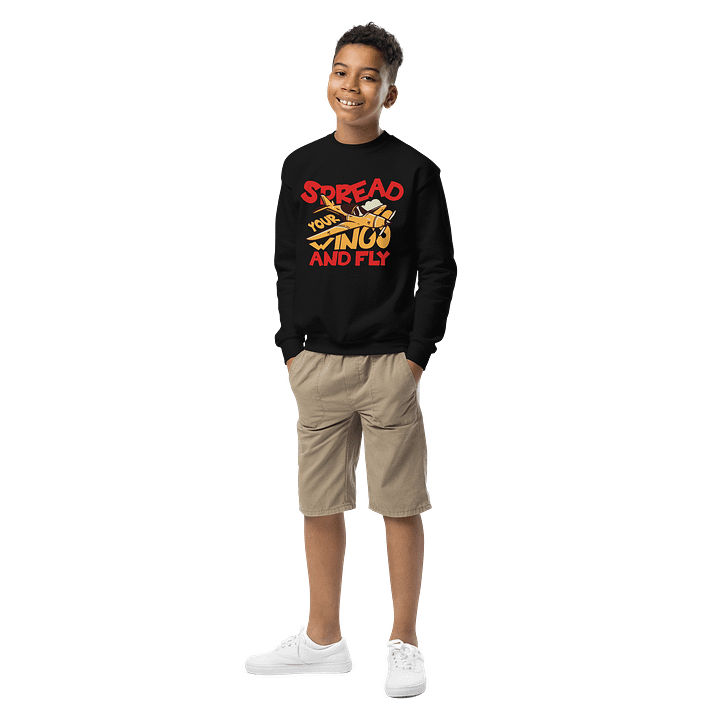 Vintage Airplane Adventure Youth Sweatshirt product image (3)