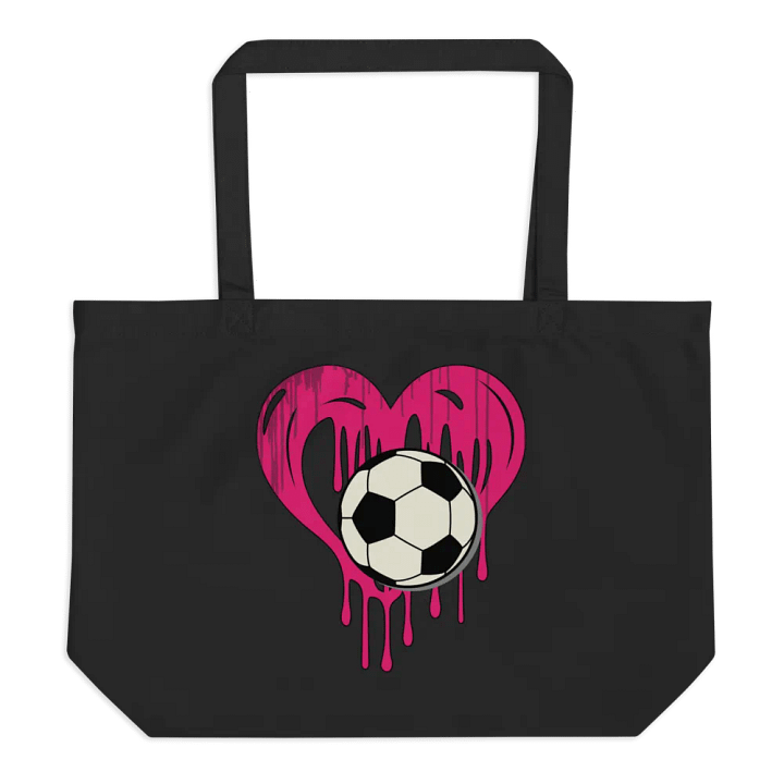 Heart Soccer Love Organic Tote product image (1)