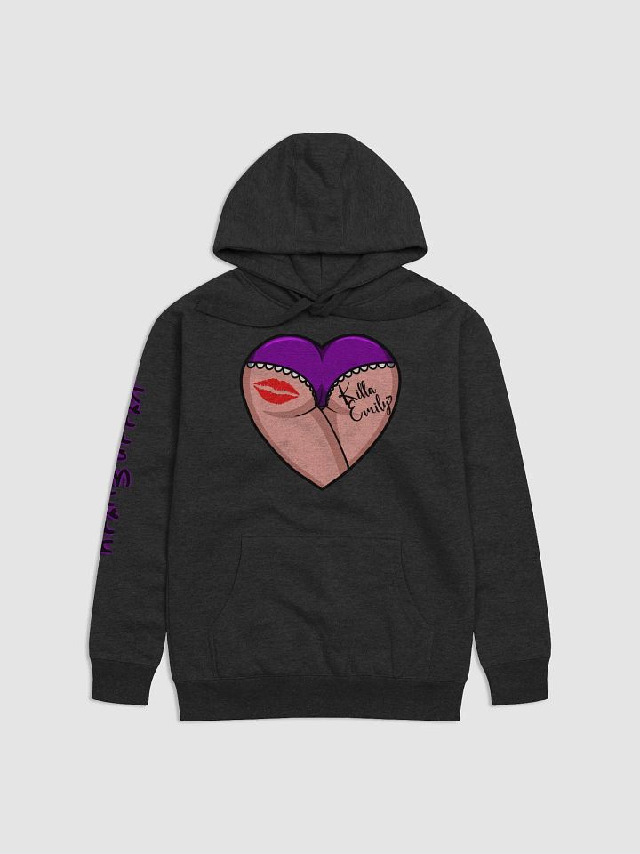 PURPLE HEART BUTT HOODIE product image (1)