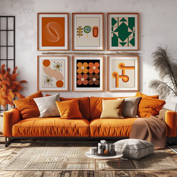 Mid Century Modern Gallery Wall Set of 6 DIGITAL Prints product image (1)