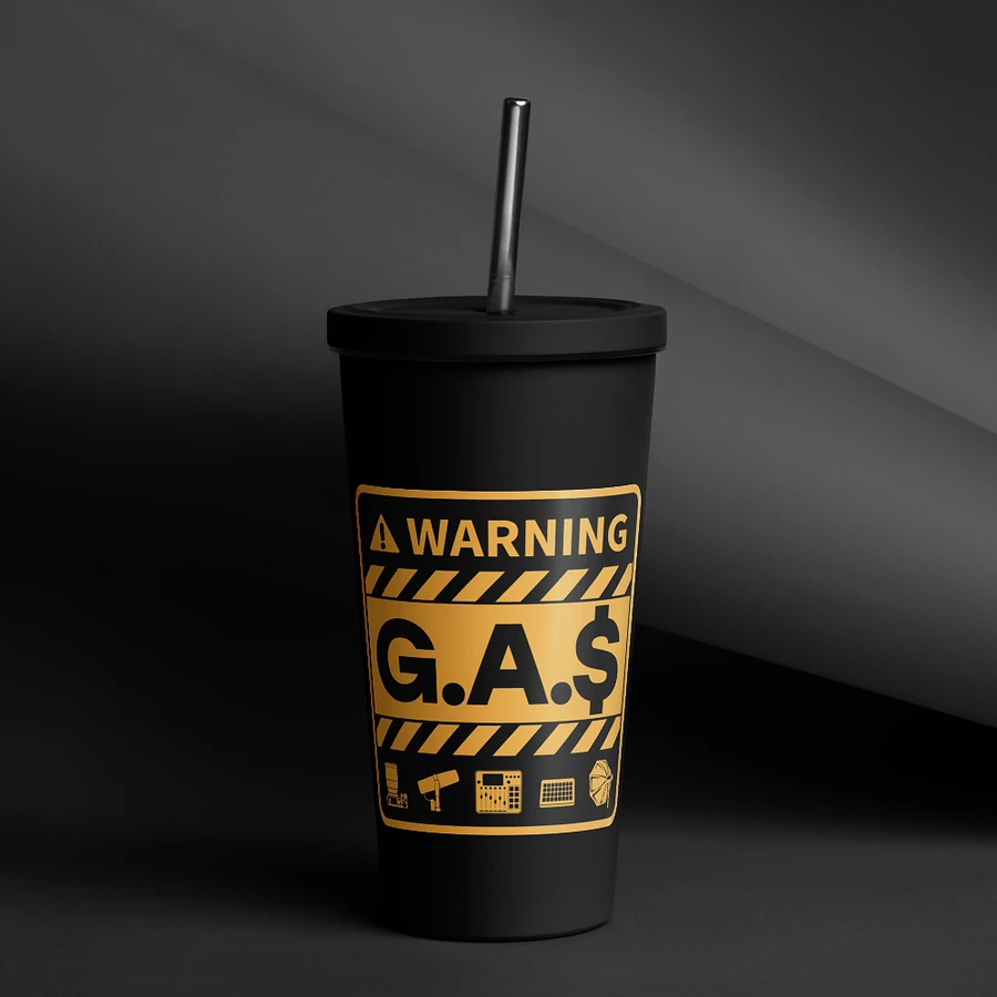 G.A.$. Warning Tumbler With Straw product image (21)