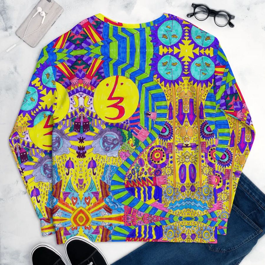 Abstract Colourful Doodles Unisex Sweatshirt product image (11)