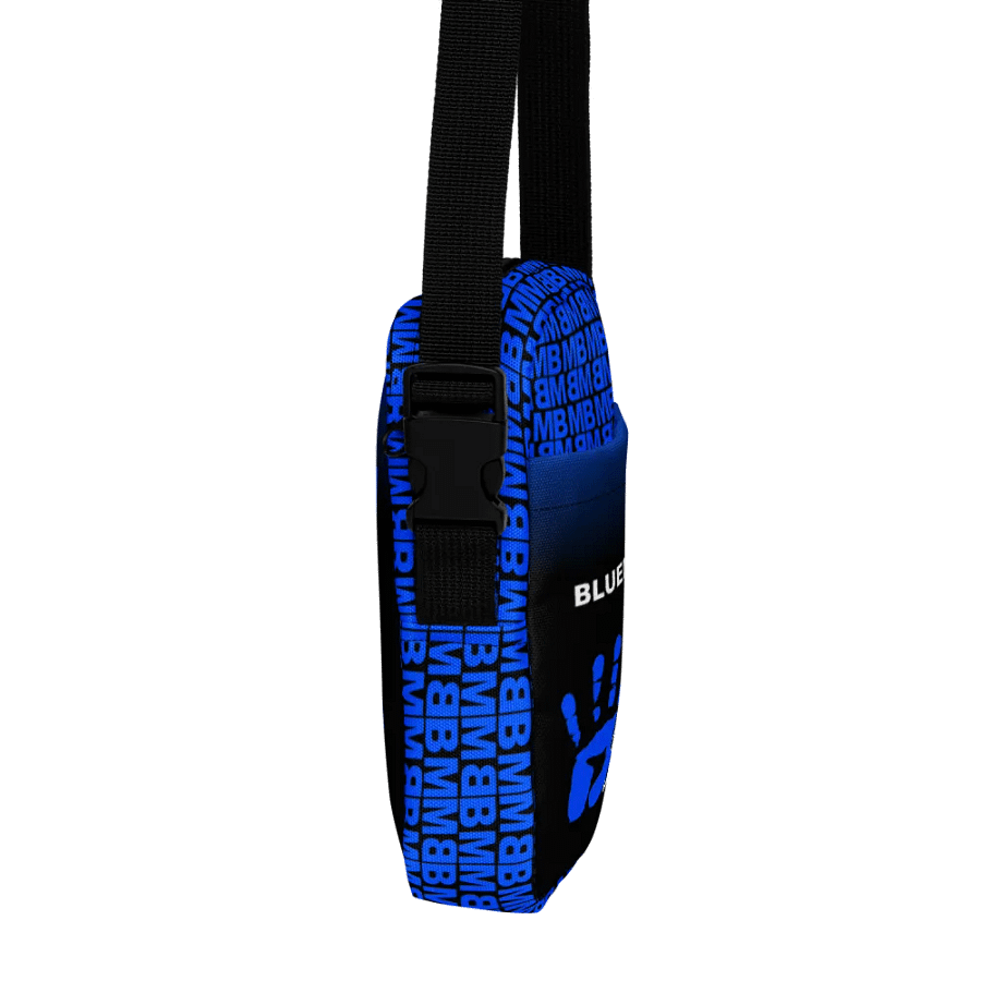 Blue Man Fans Hand Print Messenger Solo Bag product image (4)