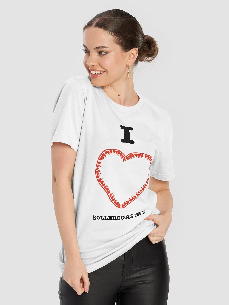 I Love Roller Coasters - White T-Shirt product image (5)