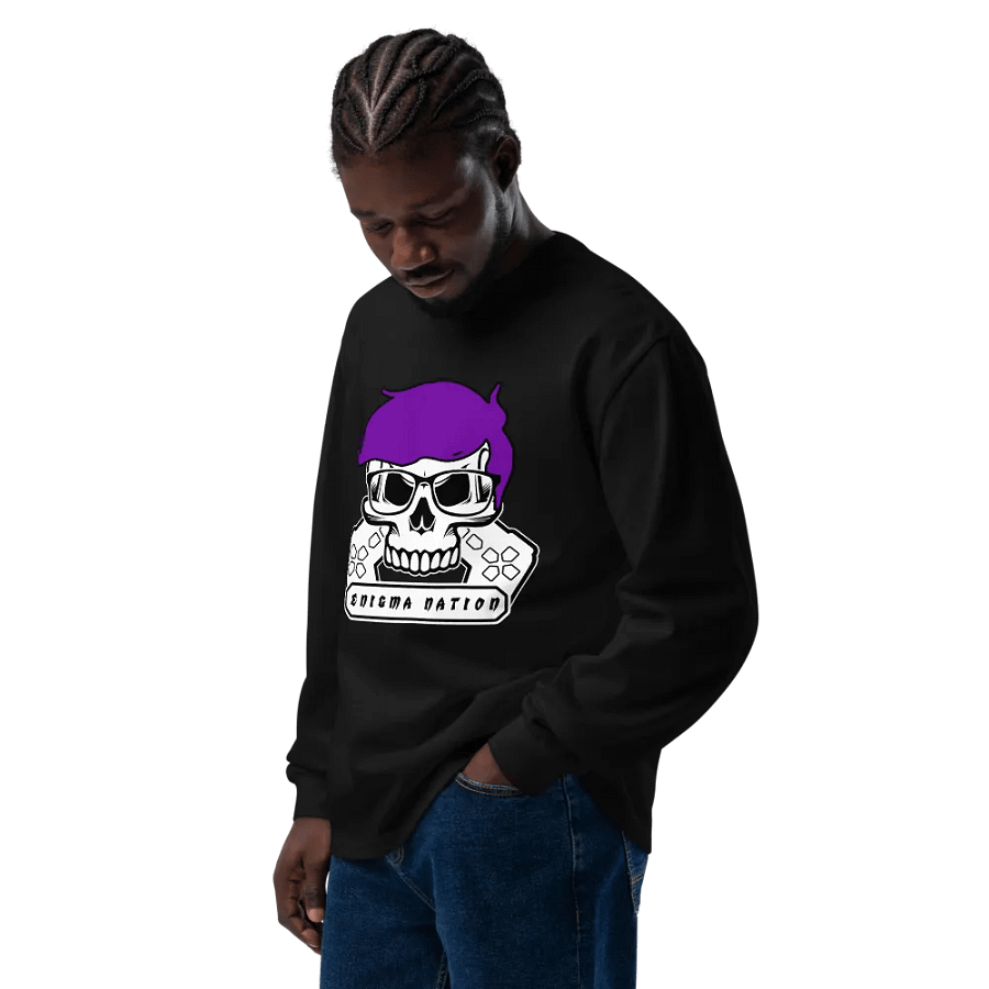 Enigma Nation AS Colour Unisex Premium Heavyweight Long Sleeve Shirt product image (11)