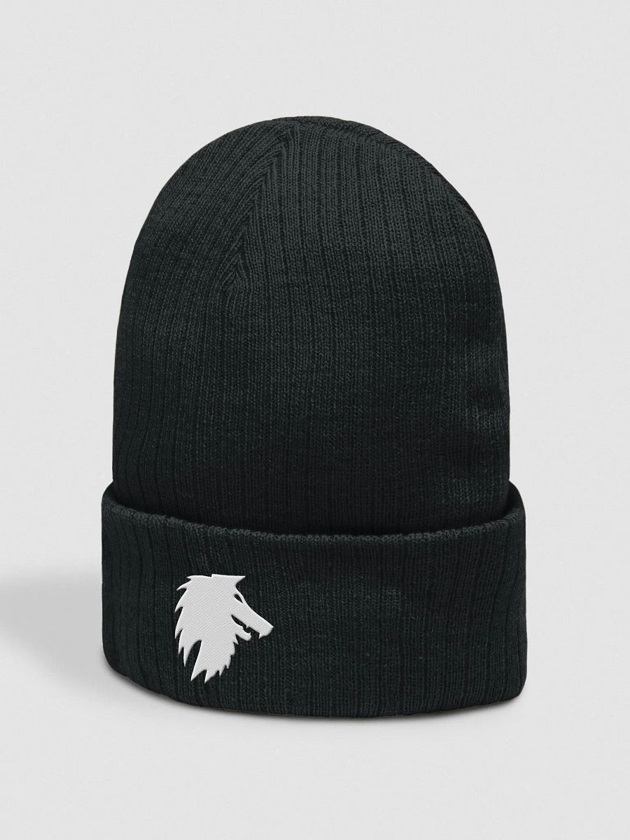 White Wolf No-Text Beanie product image (3)
