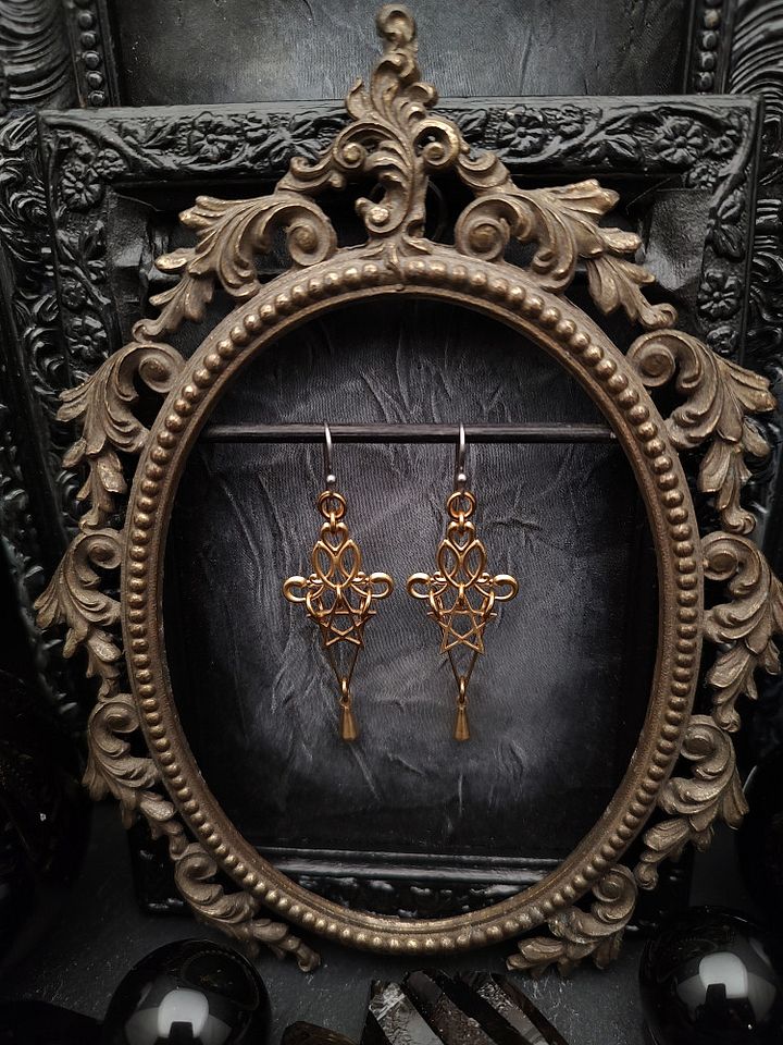 Earrings Brass Copper - Vessel Star Drops product image (2)
