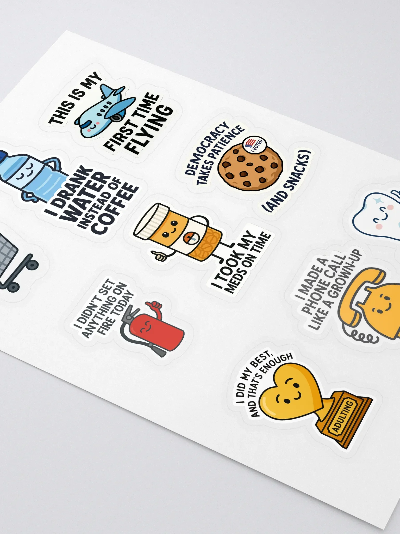 Humorous Achievement Sticker Sheet product image (2)