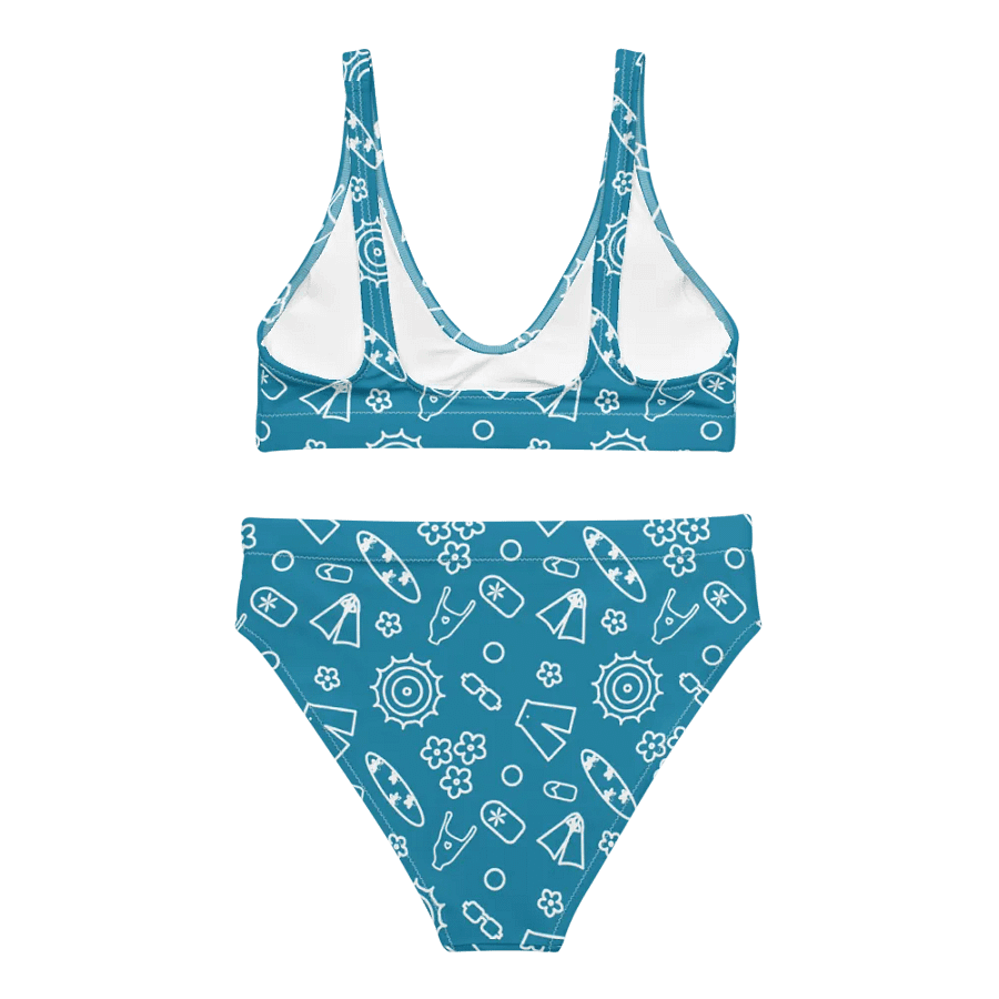 Beach Necessities Pattern High Waisted Bikini product image (3)