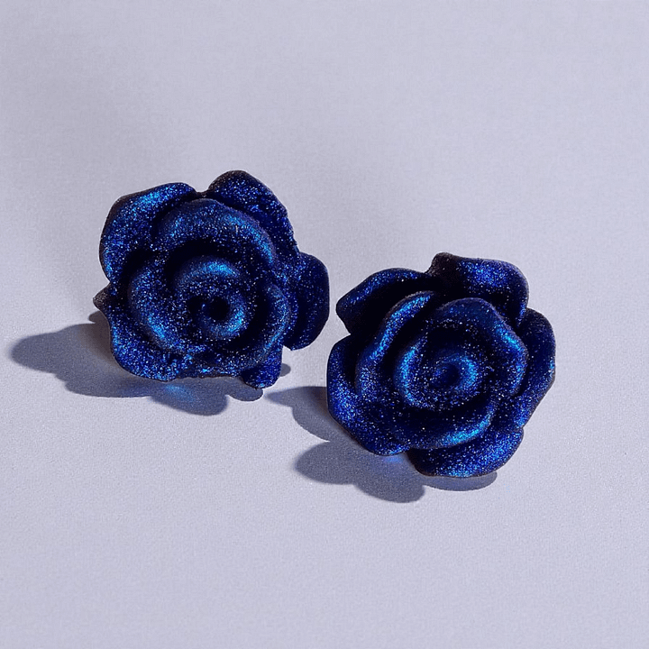 Rose Studz Earrings (Indigo) product image (2)