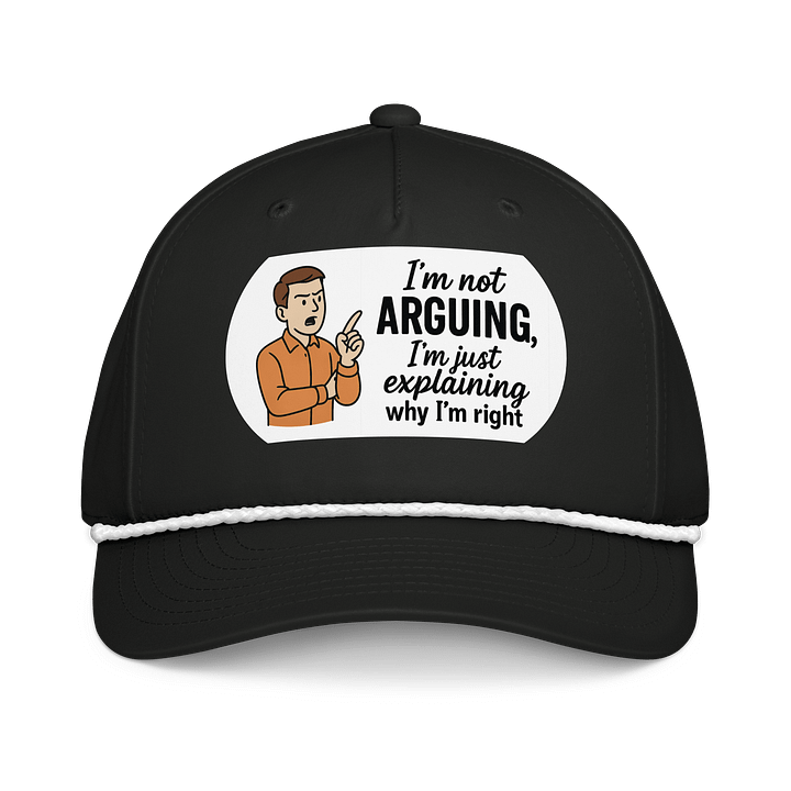 I'm not Arguing (Male) Richardson Five-Panel Classic Rope Cap product image (1)