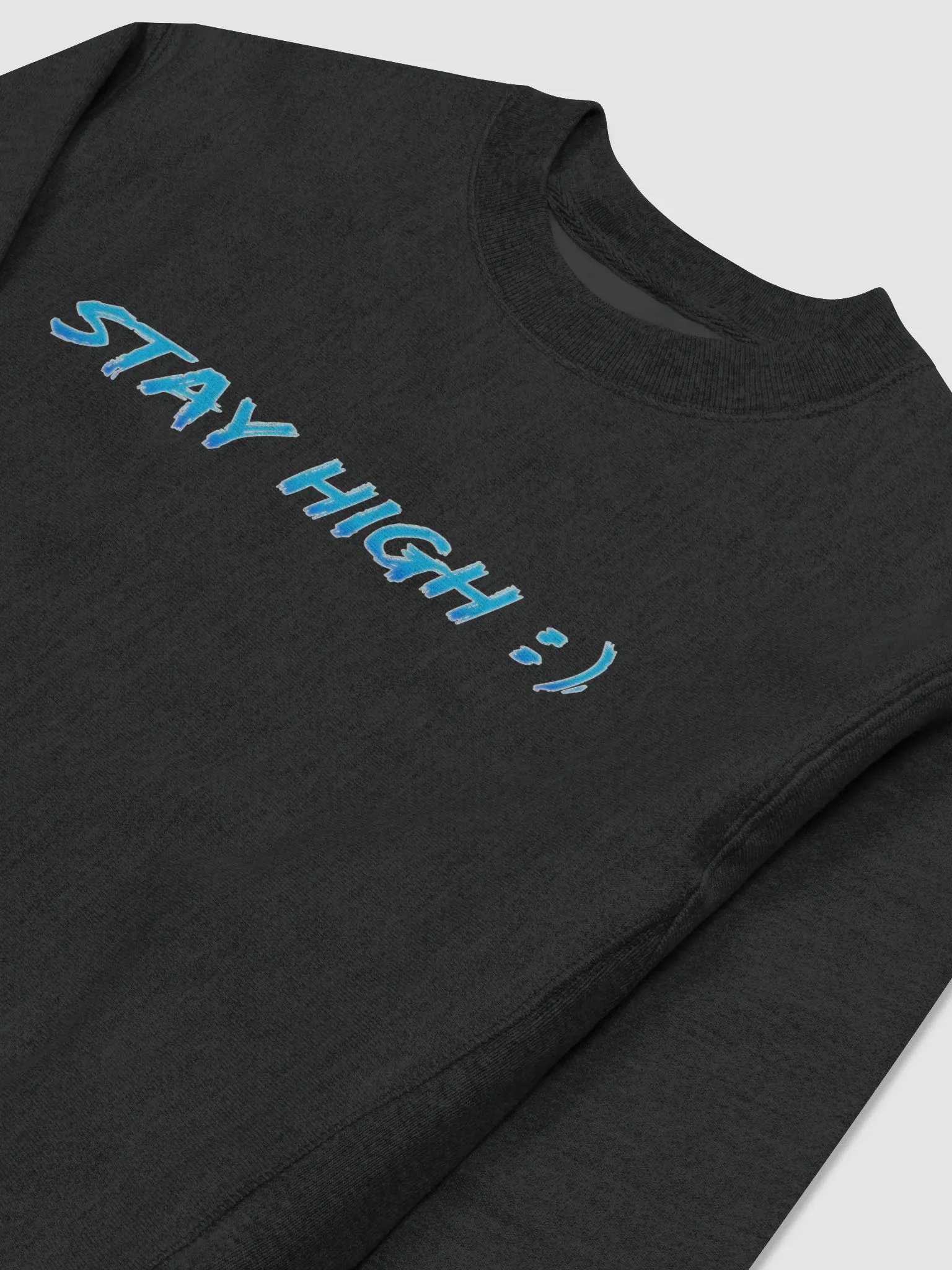 Champion Cotton Max Stay High Sweatshirt (Blue Text) product image (3)