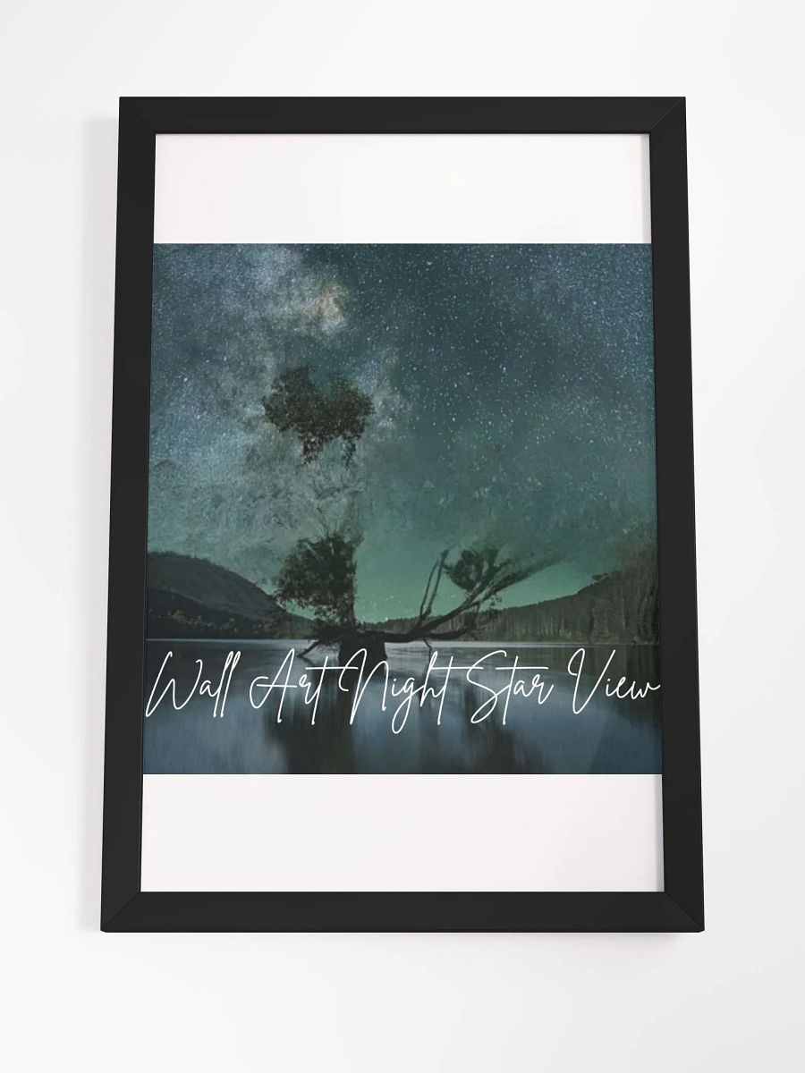 Night Stars View Framed High-Quality Matte Poster (in) product image (4)