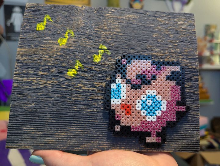 Jigglypuff Perler Wallhanging product image (1)