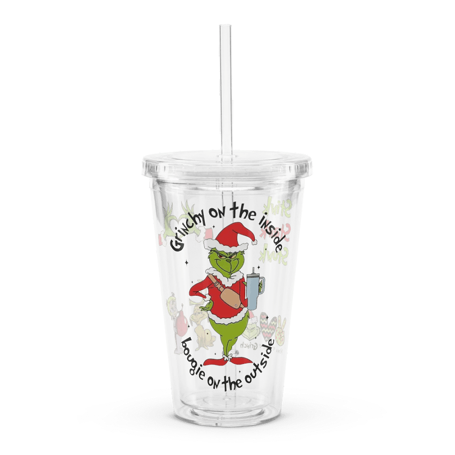 Whimsical Grinch Christmas Tumbler product image (1)