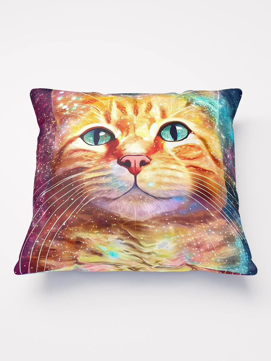 Among The Stars - Ginger Cat Throw Pillow product image (2)