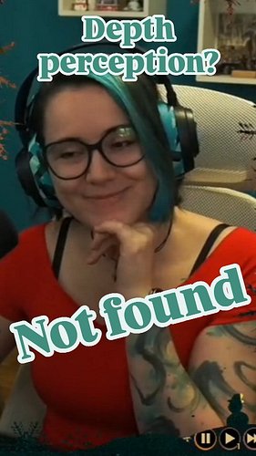 Hence the name 2DKiri 😂

#whiskerwood #depthperception #fail #stairs #funny #3d #tattoos #tealhair #2DKiri #TwitchPartner #Co...