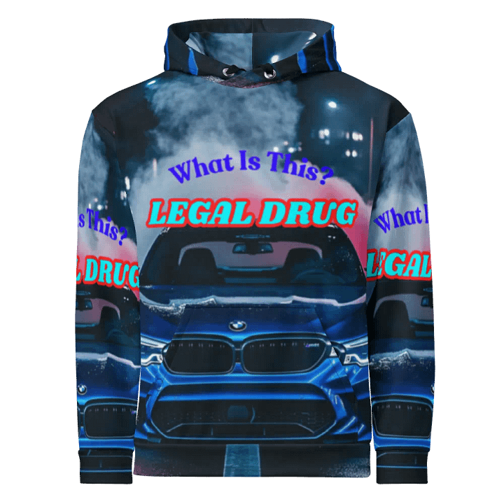 Mad For Mystic Beamer Ride "Legal Drug" All-Over Printed Unisex Hoodie product image (1)
