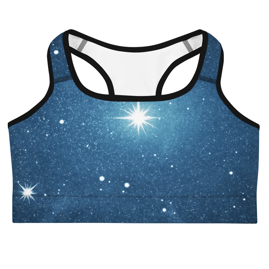 Starry Night Sky Customizable Sports Bra product image (3)