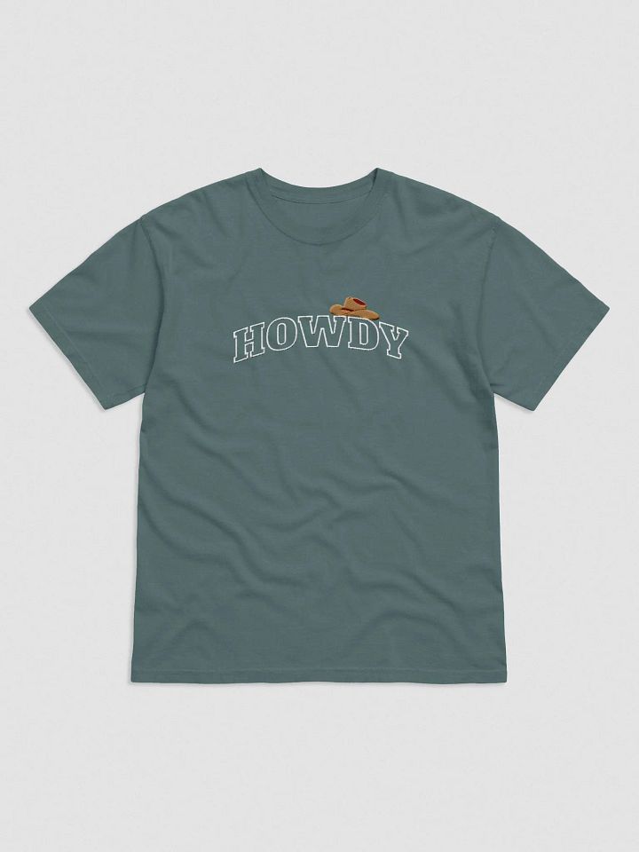 Fun Howdy Embroidery Tee with Cowboy Hat product image (2)