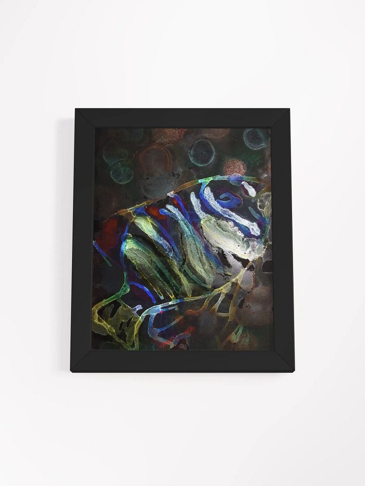 Ink Depths: Midnight Fish Painting product image (5)