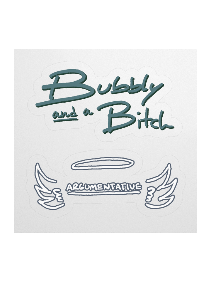 Bubbly and a B (forest shadow design) sticker pack product image (2)