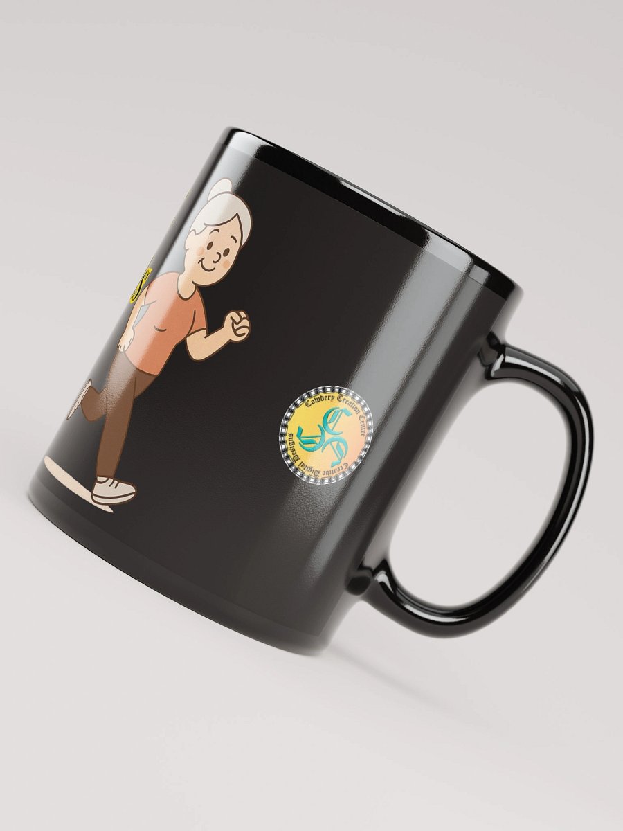 Spoiling Grandkids is my Cardio (Female) Glossy Black Mug product image (4)