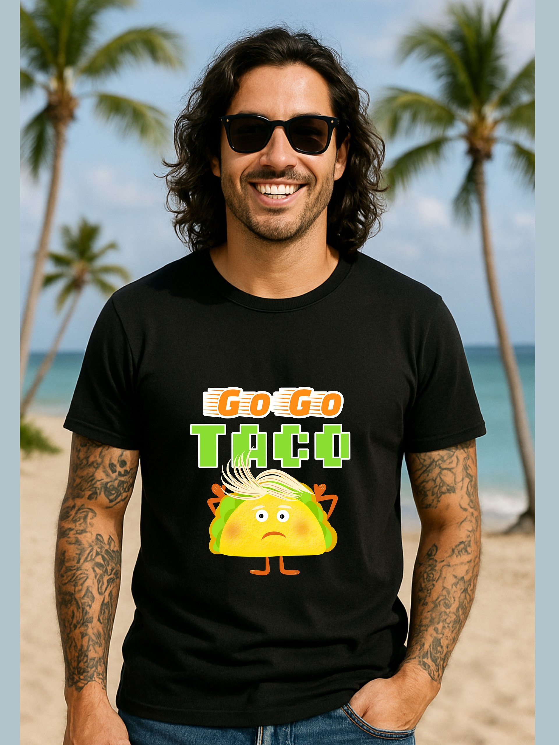 Worried Taco Go Go T-Shirt product image (1)