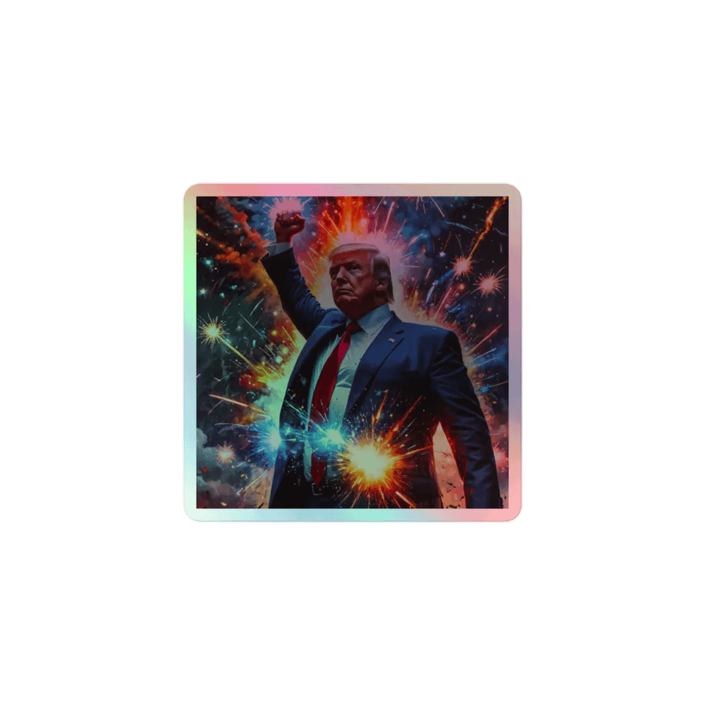 Trump Triumph! ~ HOLOGRAPHIC Sticker ~ product image (1)