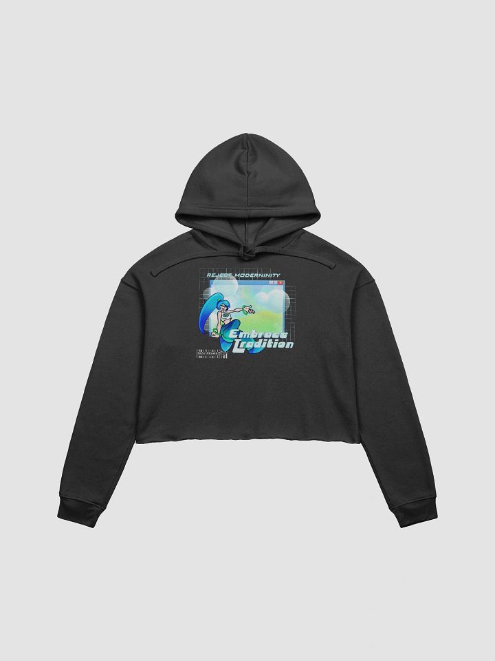 Embrace Frutiger Aero Crop Hoodie product image (1)