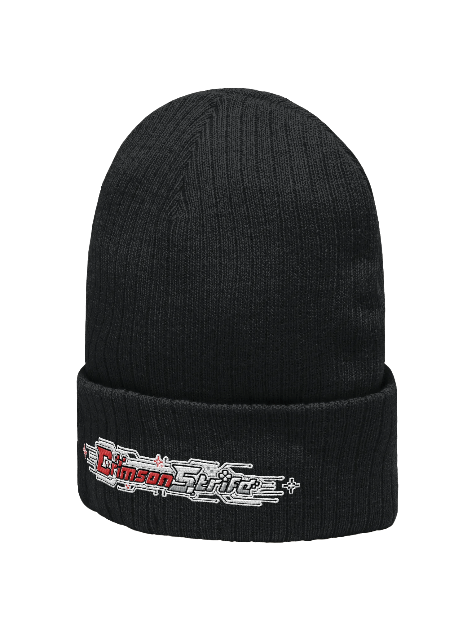 CrimsonStrife Ribbed Beanie product image (2)