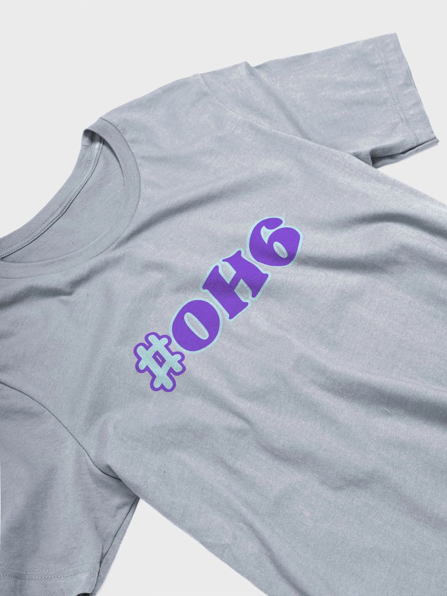 #OH6 - Purple Text (unisex t-shirt) product image (3)