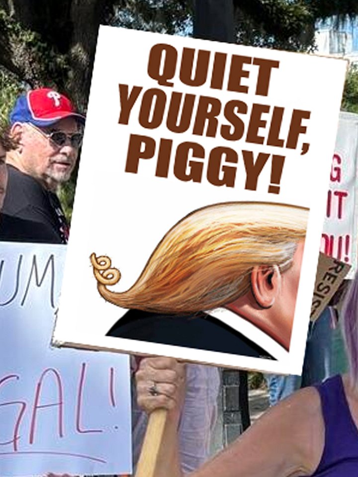 “Quiet Yourself, Piggy” — Anti-Trump Poster (Digital Download) product image (2)
