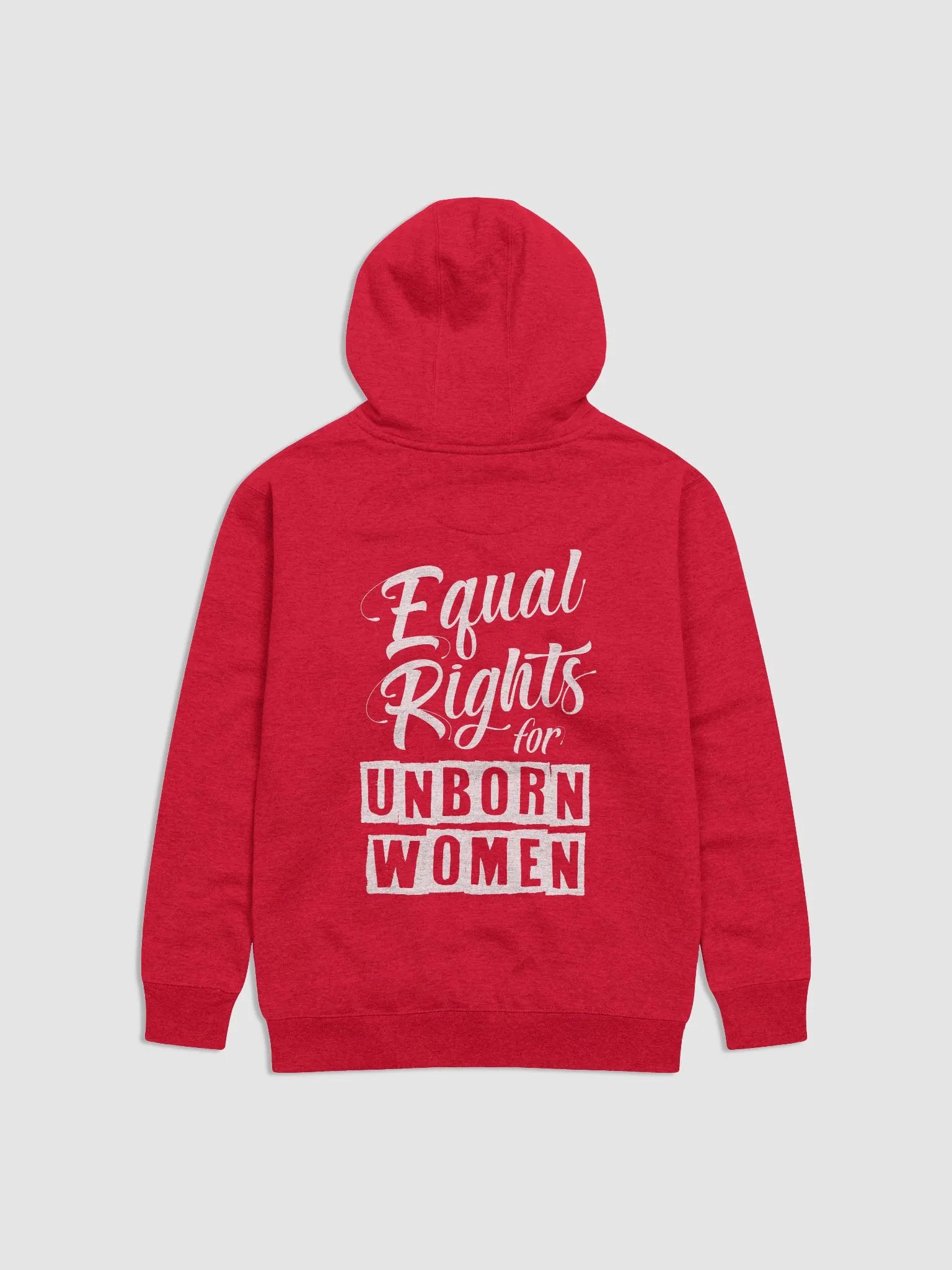 Pro-Life Equal Rights for Unborn Women Deluxe Cotton Heritage Unisex Hoodie product image (26)