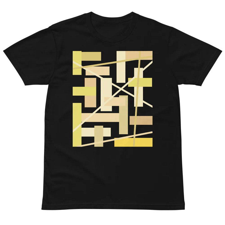 Black Background Golden Geometric Square Rectangle Line Pattern product image (2)