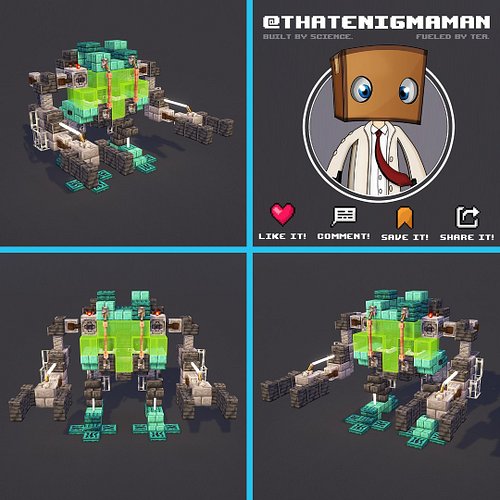 Introducing the ENX-5250: The Auroch. Number 2 of the new Sci-fi robots I've been working on. Had a ton of fun making these a...