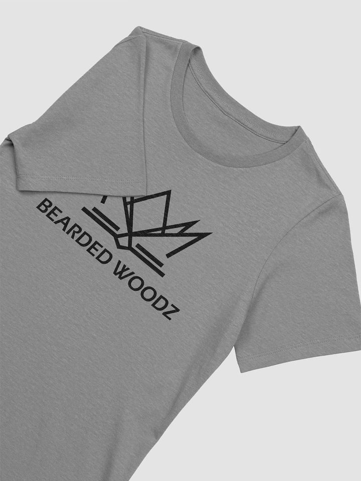 Women's Bearded Woodz Relaxed-fit T-Shirt (Black Embroidery) product image (2)