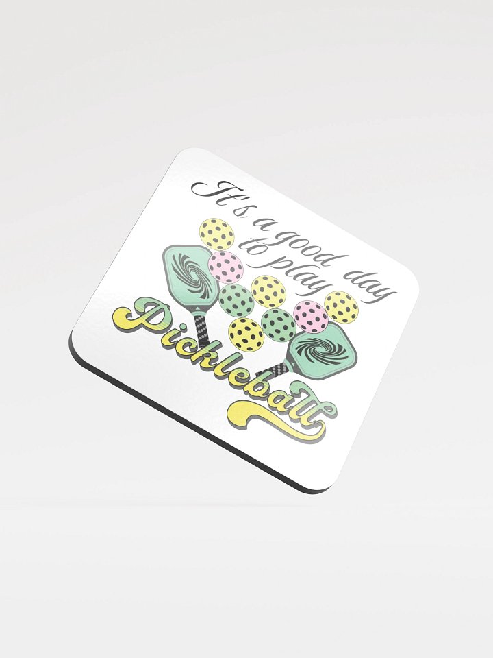 Its A Good Day To Play Pickleball Playful Cork Coaster product image (2)