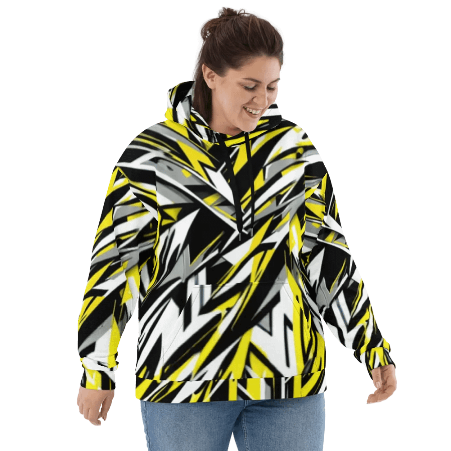 Dynamic Geometric Fusion Unisex Hoodie product image (10)