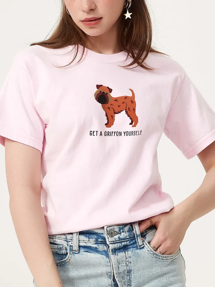 Get a Griffon Yourself T-Shirt(Embroidered) of a Brussels Griffon(Red) product image (2)