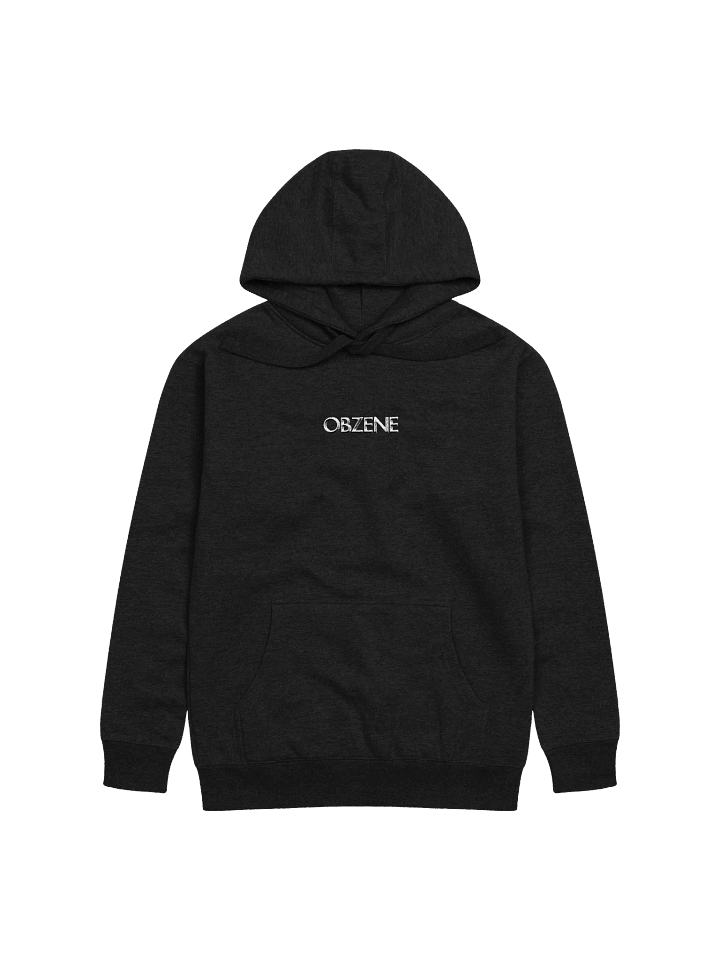 The Minimalist Hoodie - BLACK HOODIE EMBROIDERED LOGO product image (1)