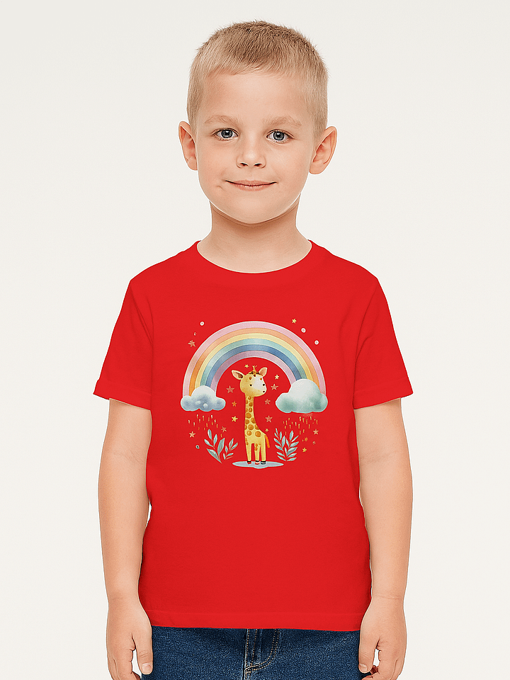 Whimsical Giraffe Rainbow Youth T-Shirt product image (1)