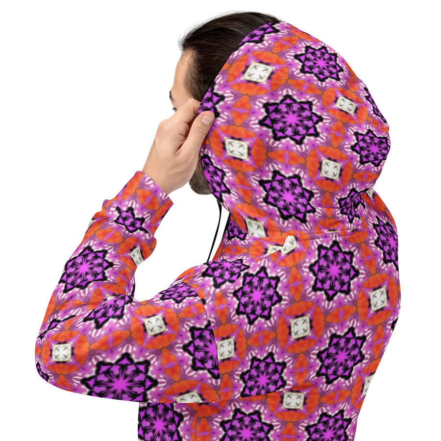 Abstract Foxy Repeating Pattern Unisex All Over Print Hoodie product image (4)
