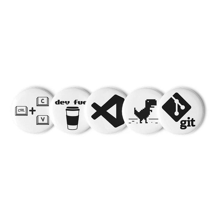 5-Piece Coder Pin Collection product image (1)